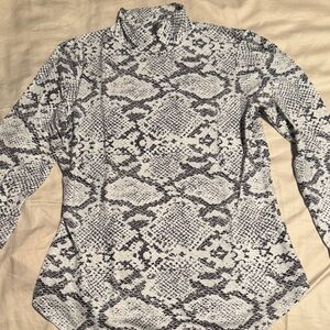 French Connection Monochrome Snakeskin Turtleneck